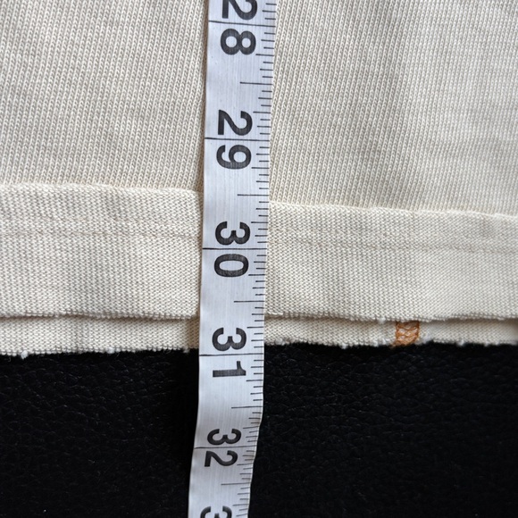 Free People Highland cow We The Free Farm Friends Tee Shirt Cream Sz L NEW - Picture 13 of 14